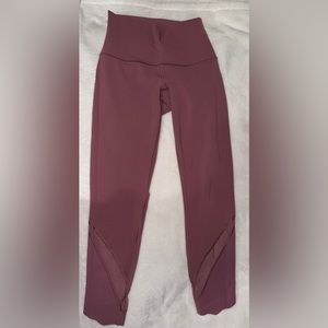Mauve pink size 2 23 inch Lululemon leggings